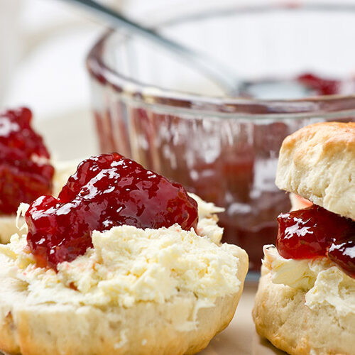 Scones with jam